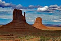 Monument Valley - Utah -  USA - The Mittens Butte Royalty Free Stock Photo