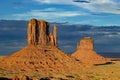 Monument Valley - Utah -  USA - The Mittens Butte Royalty Free Stock Photo