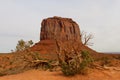 Monument Valley Western View - Cloudy Sky Royalty Free Stock Photo