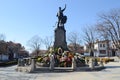 Monument of Vasil Levski Apostle of Freedom in his native city Karlovo, Bulgaria
