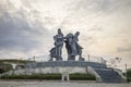 Monument of Vietnamese ethnic minority group in Kon Tum province, central highlands of Vietnam