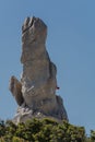 Monument at the viewpoint El Mirador es Colomer on Mallorca Royalty Free Stock Photo