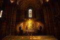 Monument of Virgin Mary with child Jesus in Monaco Cathedral Royalty Free Stock Photo