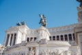 Monument of Vittorio Emmanuel on Venice Square in Rome Italy, blue sky Royalty Free Stock Photo