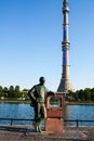 Monument Vladimir Zworykin - inventor of television.