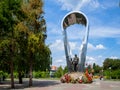 Monument `Voronezh - the homeland of the airborne forces, park` Arena `of the city of Voronezh