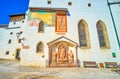 The monument on the wall of St George church in Hohensalzburg Castle, Salazburg, Austria Royalty Free Stock Photo