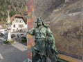 The monument of Wilhelm Tell at Altdorf on Switzerland Royalty Free Stock Photo