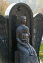 Monument of the woman with the child on a cemetery Royalty Free Stock Photo