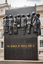 Monument of the women of world war II in London, England