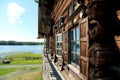 A monument of wooden architecture in the historical-architectural and ethnographic Museum, Kizhi in the Republic of Karelia of the