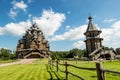 The monument of wooden architecture Pokrovsky graveyard in St. P