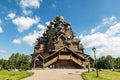 The monument of wooden architecture Pokrovsky graveyard in St. P