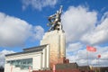 The monument `Worker and collective Farm girl`, Moscow, Russia