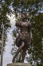 Monument of a young lady in the Valley of Beautiful Women in the town of Eger