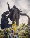 Monument of a young Taras Shevchenko