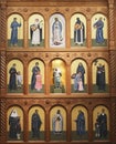 A Monumental Altar Screen Depicting Famous Saints of North and S