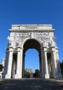 Monumental arch of victory in genoa Royalty Free Stock Photo