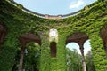 Monumental architecture of Mirogoj cemetery arcades in Zagreb