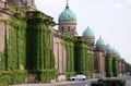 Monumental architecture of Mirogoj cemetery arcades in Zagreb