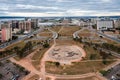 Monumental Axis in Brasilia Brazil Royalty Free Stock Photo