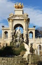 Monumental cascading fountain in the Park Ciutadella, Barcelona, Spain. Royalty Free Stock Photo