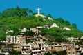 Monumental Christ at Atachi Hills. Taxco, Mexico