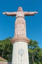 Monumental Christ at Atachi Hills. Taxco, Mexico Royalty Free Stock Photo