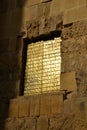 Monumental door detail gold in the historic of Cordoba Spain