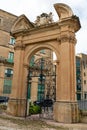 Monumental entrance gate of King George V Gardens, Floriana, Malta.