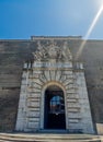 Monumental exit gate of Vatican Museum, Vatican City, Rome, Italy Royalty Free Stock Photo