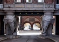 Monumental gate at Carlberg's brewery in Copenhagen.