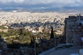 Monumental gateway Propylaea in the Acropolis of Athens, Greece Royalty Free Stock Photo