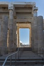 Monumental gateway Propylaea in the Acropolis of Athens, Greece Royalty Free Stock Photo