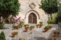 Monumental ladder on the street in Taormina, Sicily island