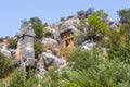 Monumental Lycian Rock Tombs in Demre. Antalya-Turkey