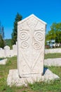 Monumental medieval tombstone in Stolac, Herzegovina