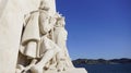Monumental  monument of fathers explorers in Belem, Portugal Royalty Free Stock Photo