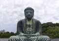 Monumental outdoor bronze statue of Amida Buddha Royalty Free Stock Photo