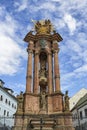 Monumental plague column in Banska Stiavnica, Slovakia