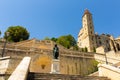 Monumental staircase, statue of d Artagnan and Armagnac Tower, Auch