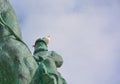 Monumental statue of king leopold the second Royalty Free Stock Photo