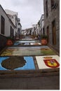 Monumental street, Paseo de Canarias in firgas Royalty Free Stock Photo