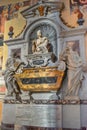 monumental tomb of Galileo Galilei in the Basilica of Santa Croce Royalty Free Stock Photo
