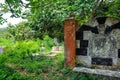 Monumental tomb of the wealthy Hossein family, built in the forest in La Digue Island