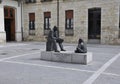 Monumento al Maestro urban sculpture from Valladolid in Spain