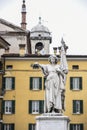 The Monumento alla Bella Italia in Piazzetta della Liberta in Brescia, Italy Royalty Free Stock Photo