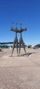 Monumento aos candangos BrasÃ­lia distrito federal Brasil Royalty Free Stock Photo