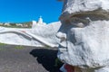 Monumento A Los Bailarines Herrenos sculpture near Vilaverde town at El Hierro, Canary islands, Spain