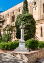 Monumento tu Rosolino Pilo in the municipal park of Monreale, Sicily Royalty Free Stock Photo